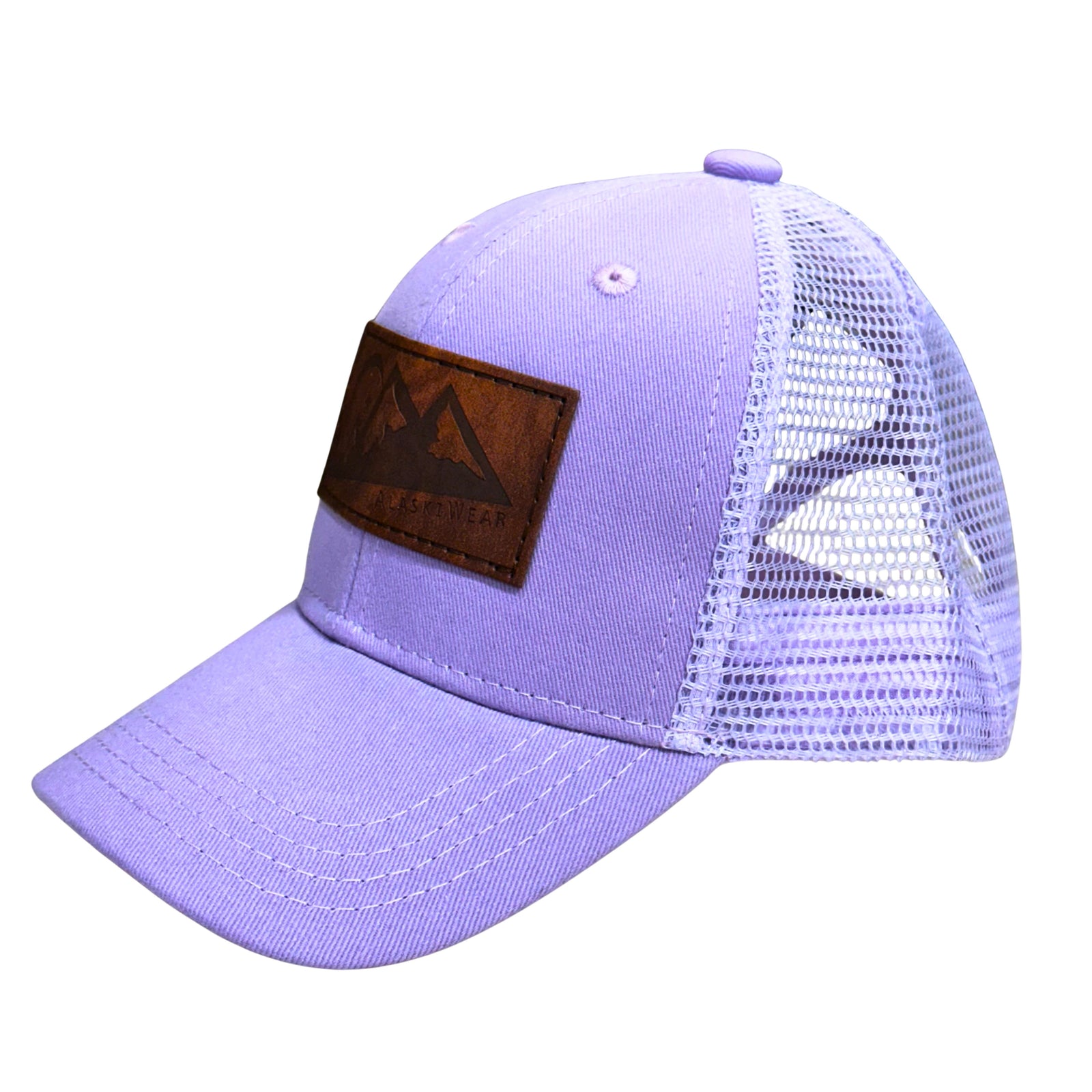 Infant Baseball Hat - Curved Lavender Mesh