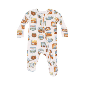 National Parks Patches 2-Way Zipper Footie