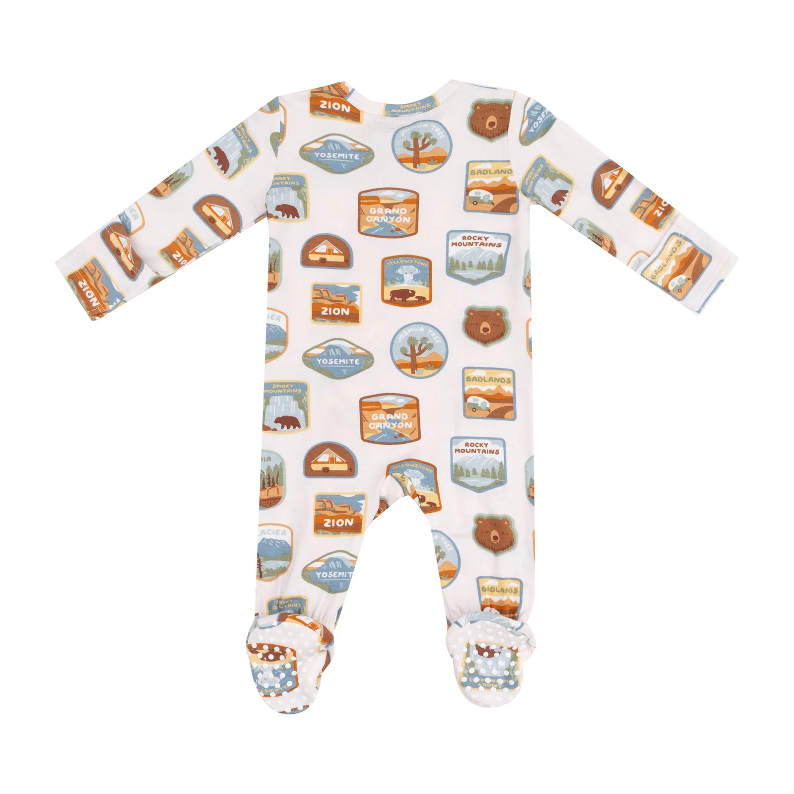 National Parks Patches 2-Way Zipper Footie