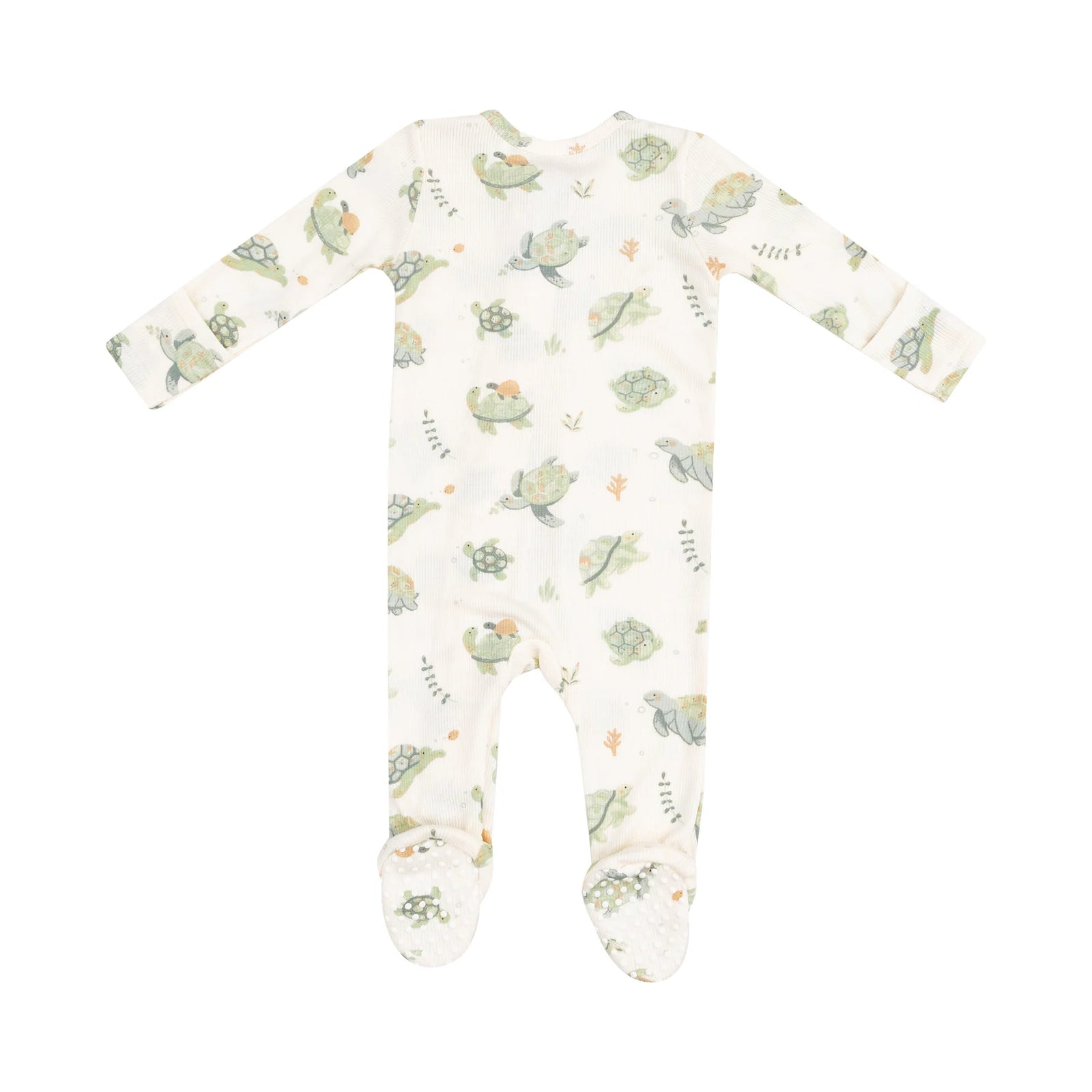 Sea Turtles 2-Way Zipper Footie