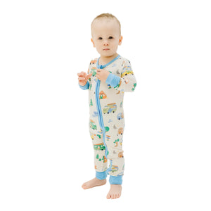 Friendly Campers Two Way Zipper Romper