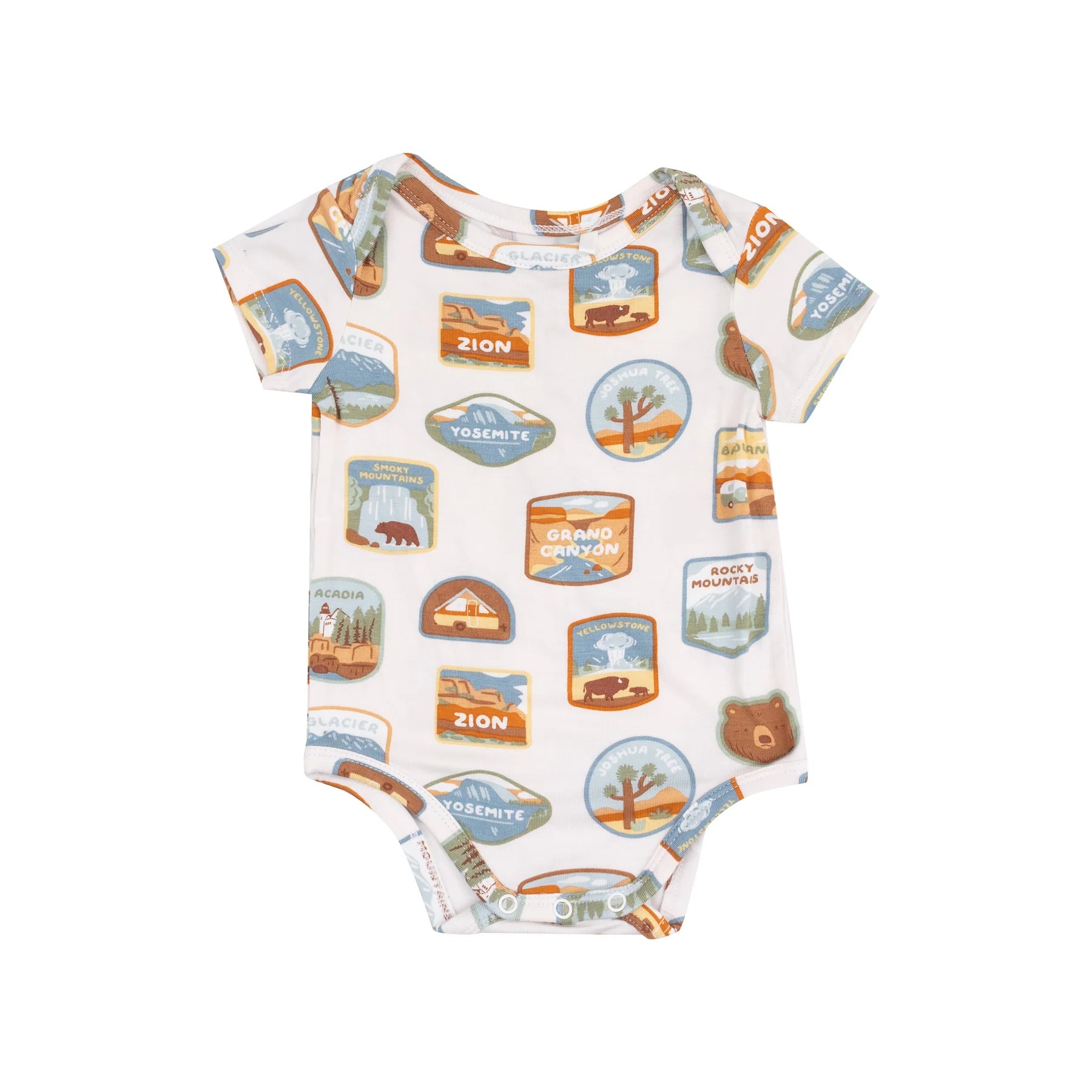 National Park Patches Short Sleeve Bodysuit