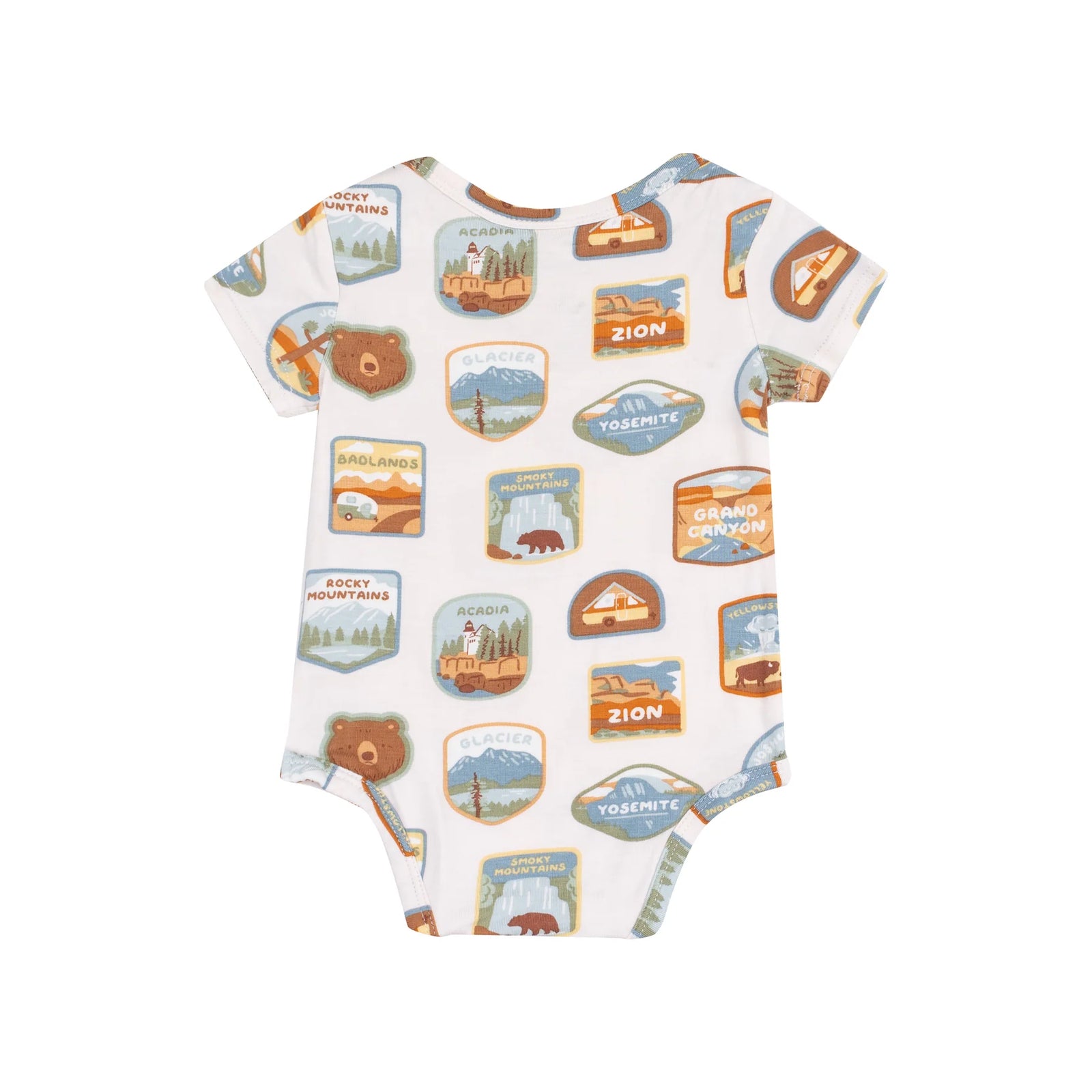 National Park Patches Short Sleeve Bodysuit