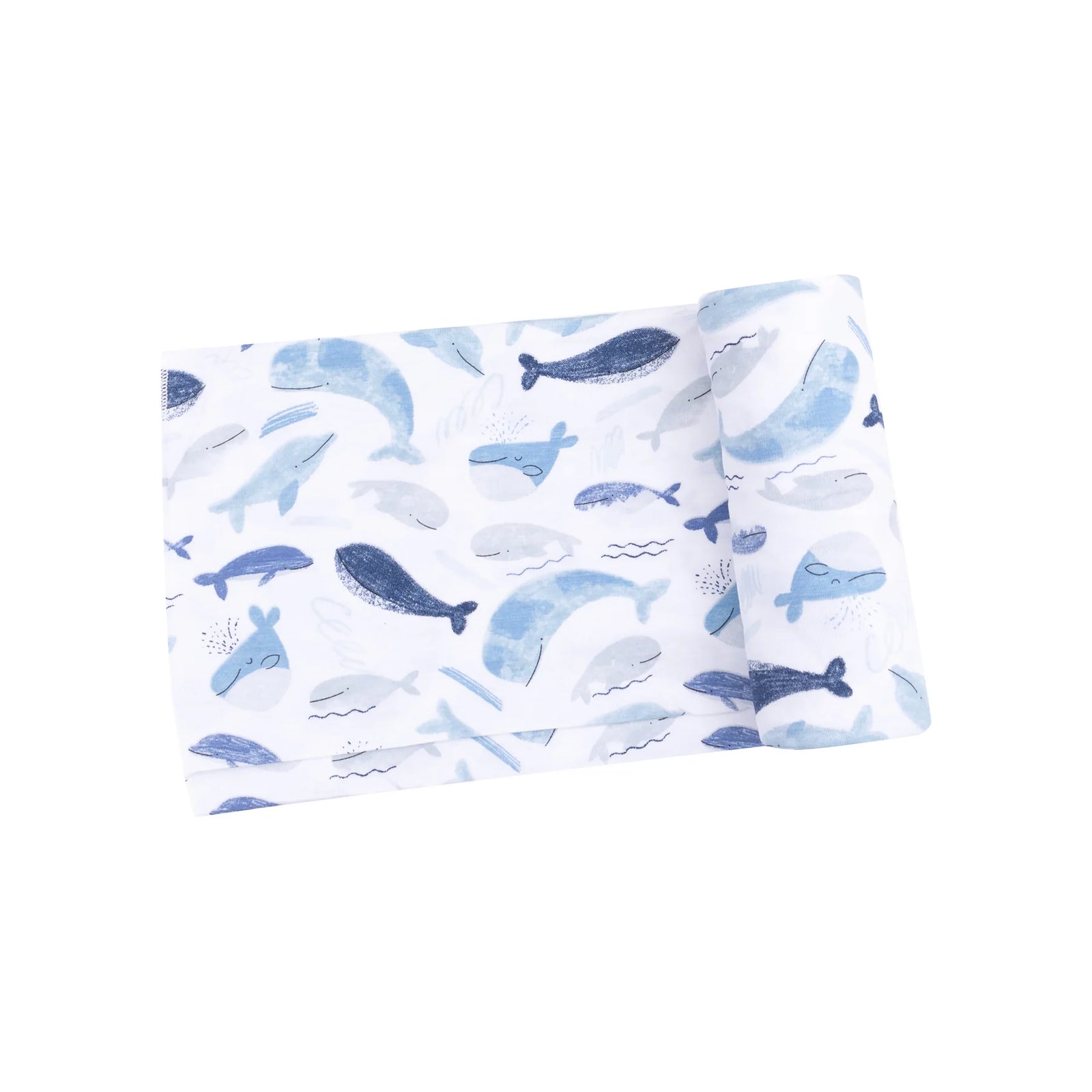 Blue Whales Swaddle Blanket