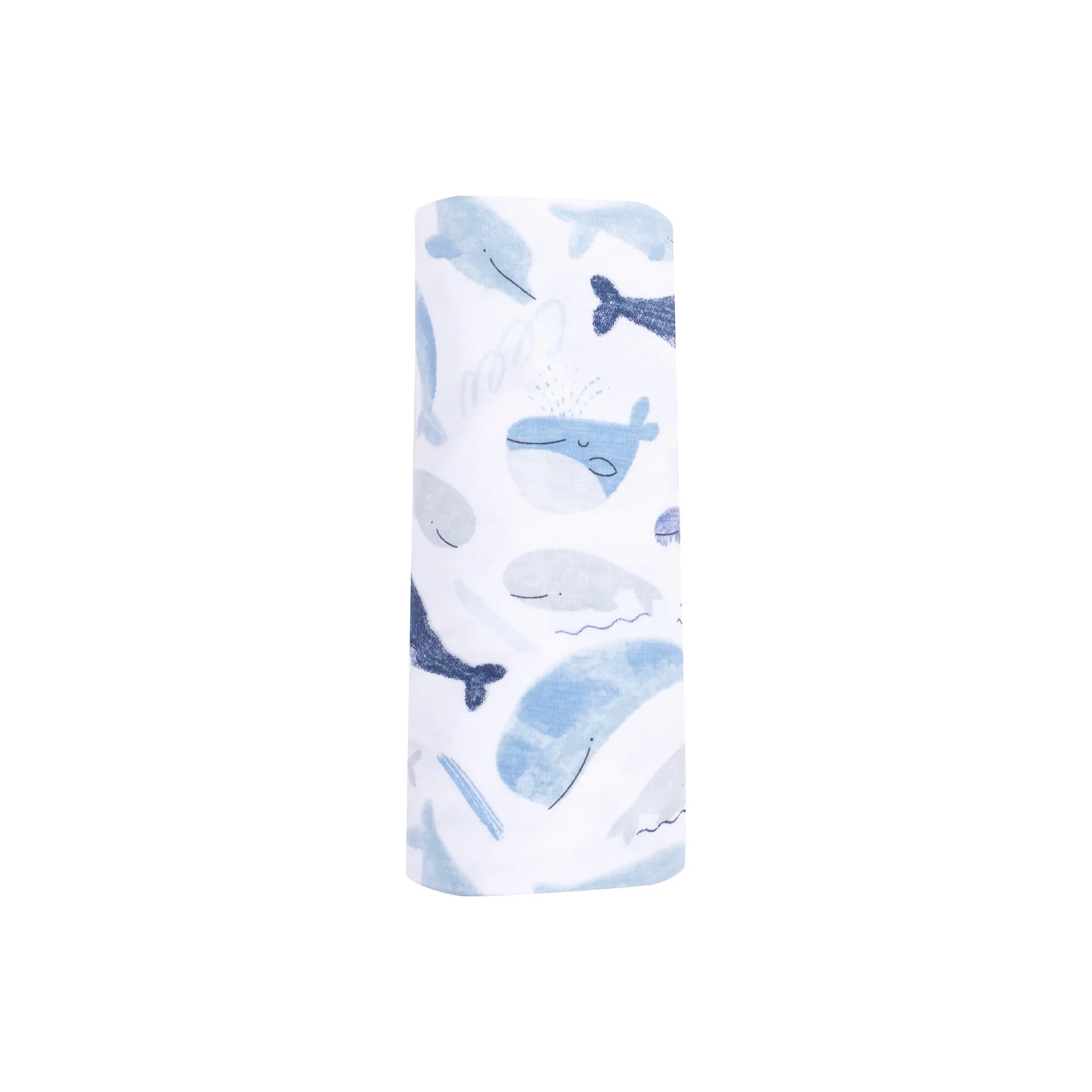 Blue Whales Swaddle Blanket