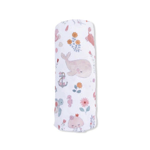 Garden Sea Creatures Swaddle Blanket