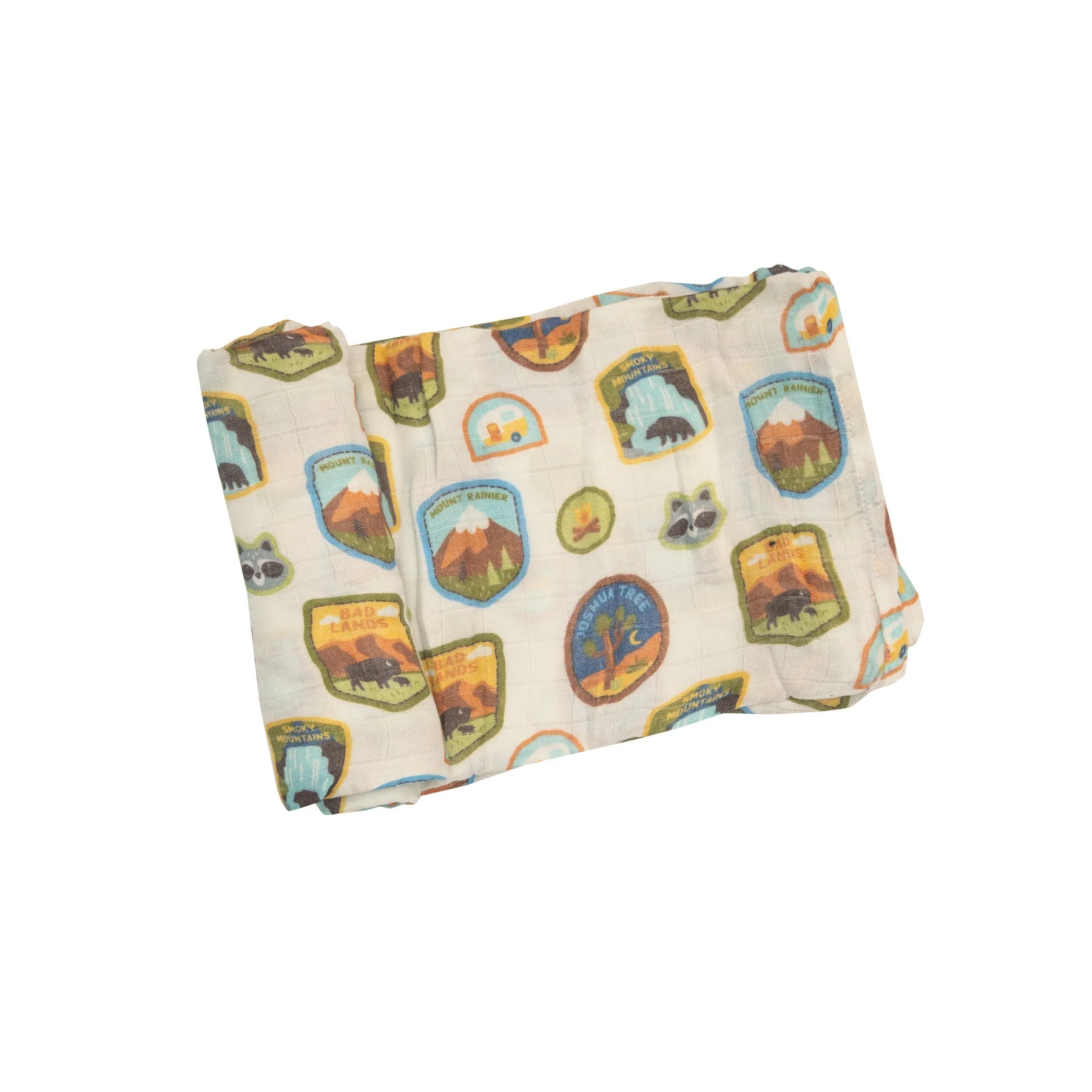 National Parks Patches Swaddle Blanket
