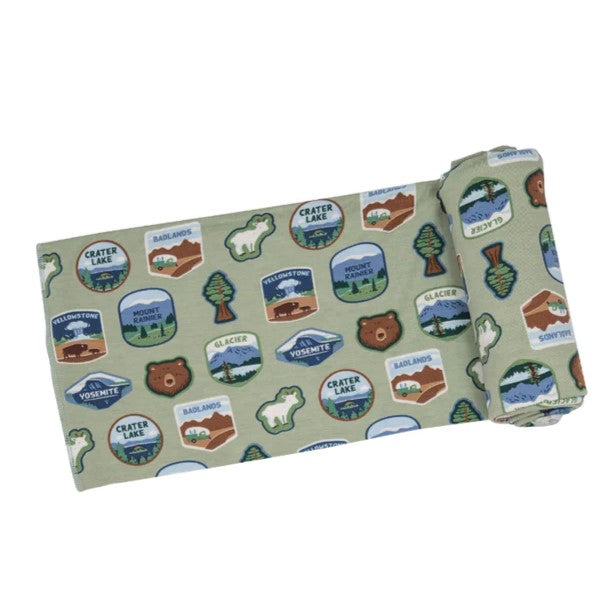 National Parks West Swaddle Blanket