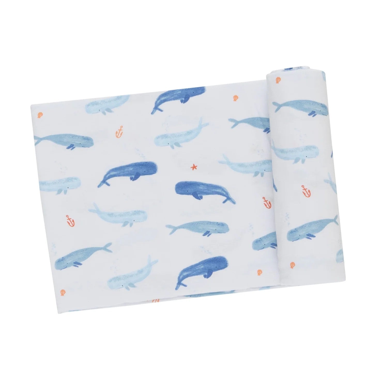 Whale Hello There Swaddle Blanket
