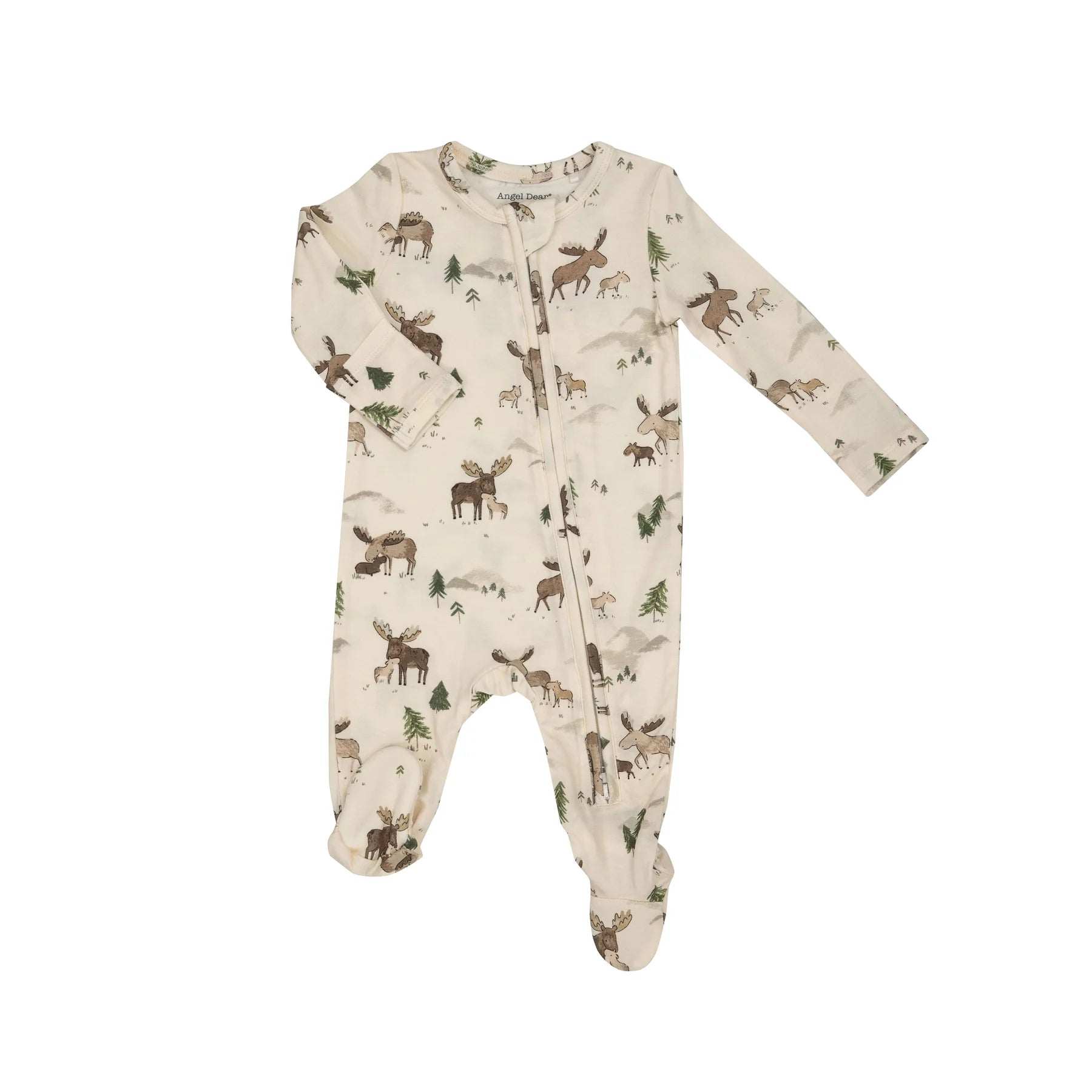 Moose Family 2-Way Zipper Footie