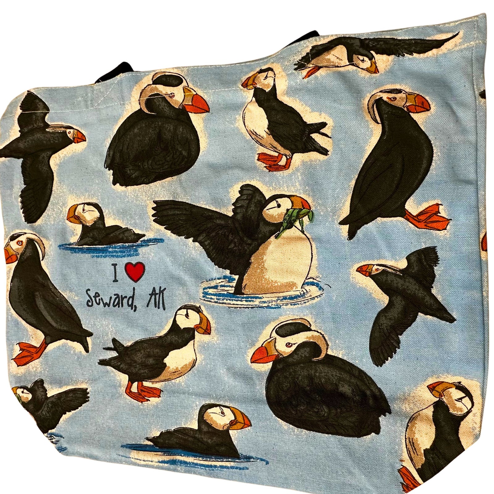 Alaska Puffin Traveler Tote