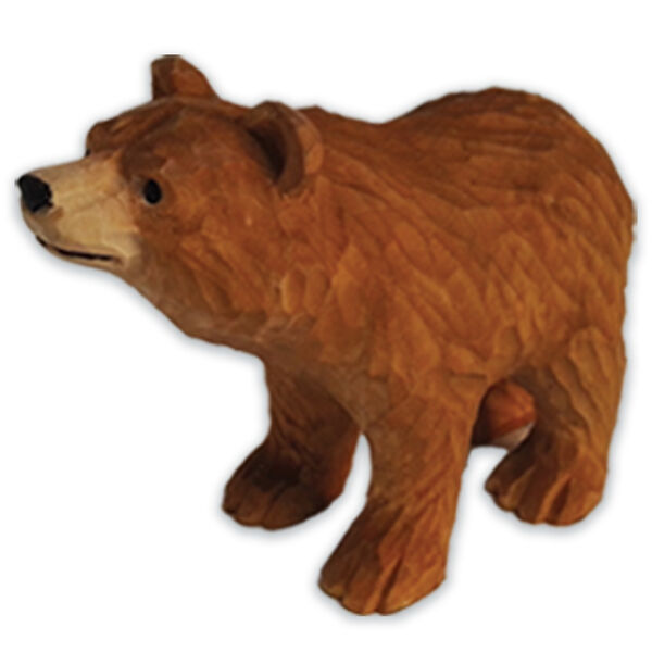 Brown Bear Hand Carved Figurine