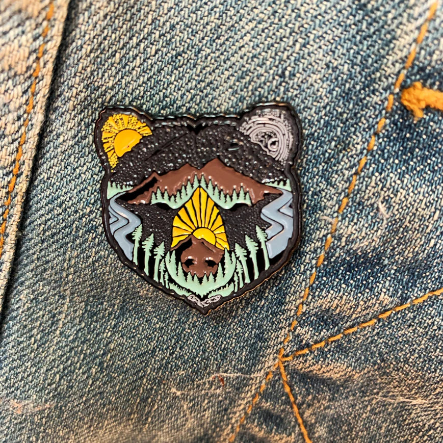 Bearface Enamel Pin
