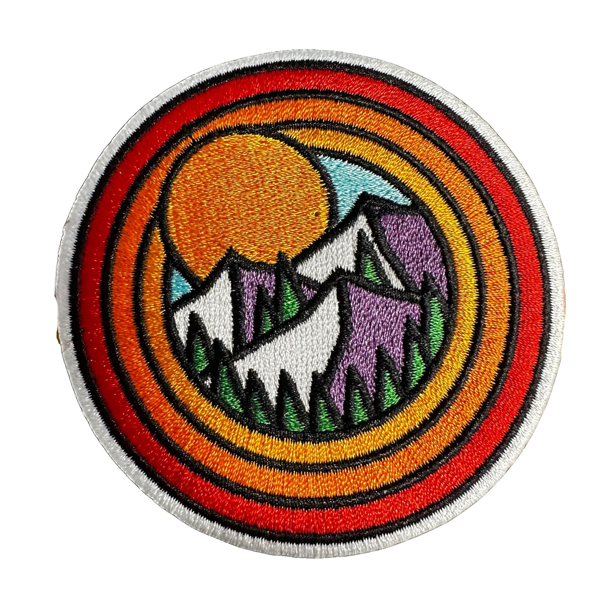 Circle Mountains Embroidered Patch