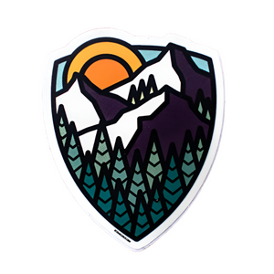 Mountain Shield Sticker