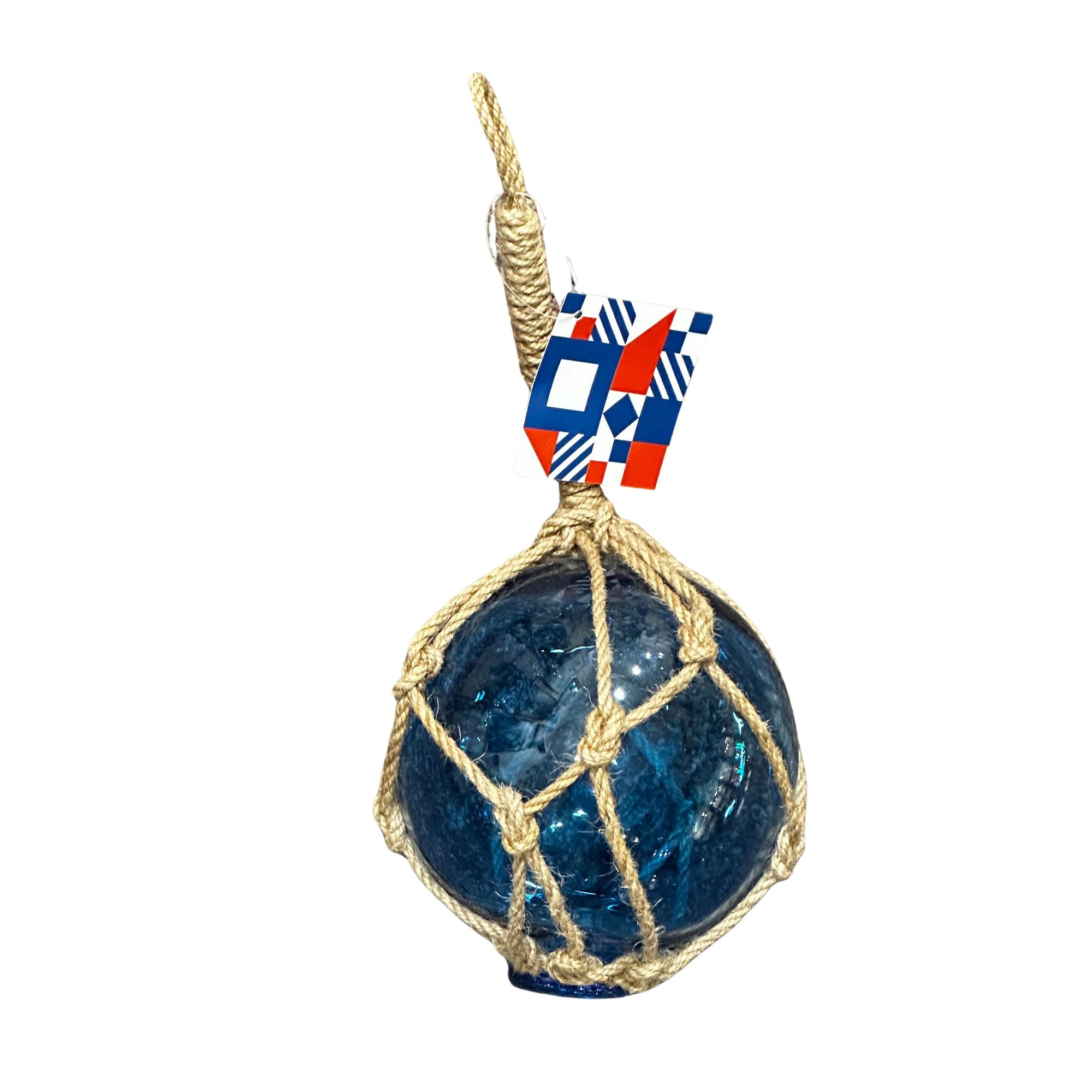 Glass Buoy with Jute Rope