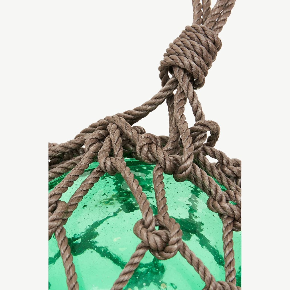 Glass Buoy with Nylon Rope Small Forests Tides and Treasures