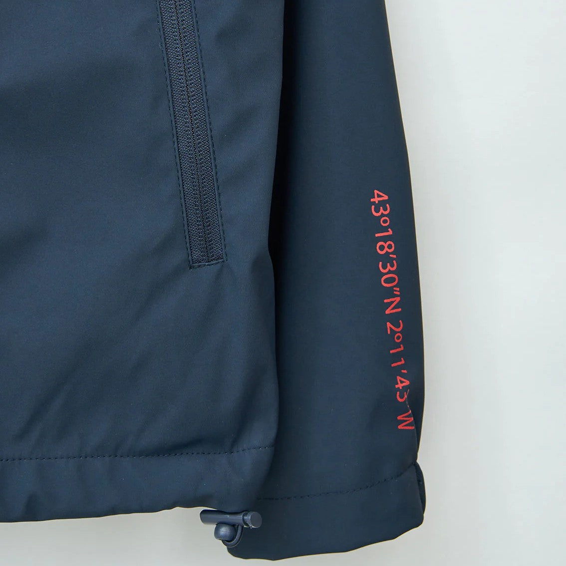 Lightweight Nautical Raincoat with Coordinates for Men