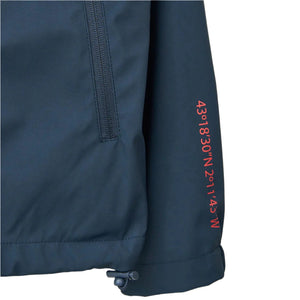 Lightweight Nautical Raincoat with Coordinates for Men