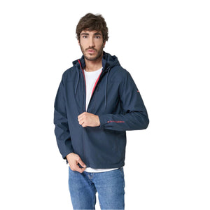 Lightweight Nautical Raincoat with Coordinates for Men