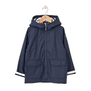 Nautical Raincoat With Striped Cotton Lining for Youth