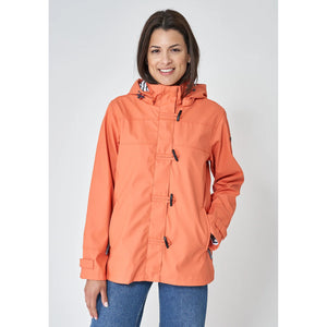 Nautical Raincoat with Striped Lining for Women