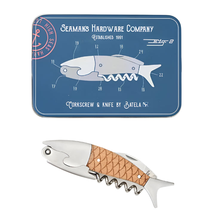 fish carrying hook pocketknife Fish Pocket Knife with Bottle Opener