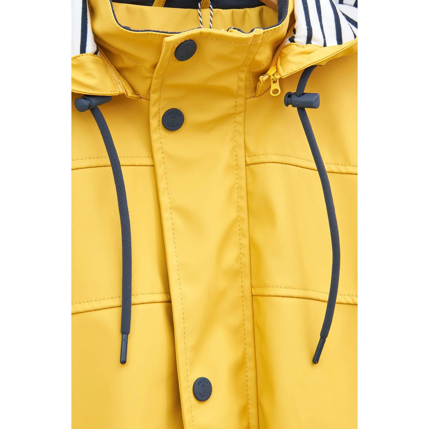 Raincoat with Striped Cotton Lining for Men