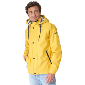 Raincoat with Striped Lining for Men