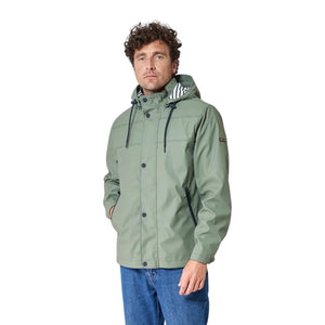 Raincoat with Striped Lining for Men