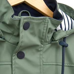 Raincoat with Striped Lining for Men