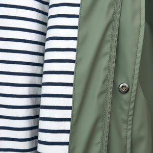 Raincoat with Striped Lining for Men