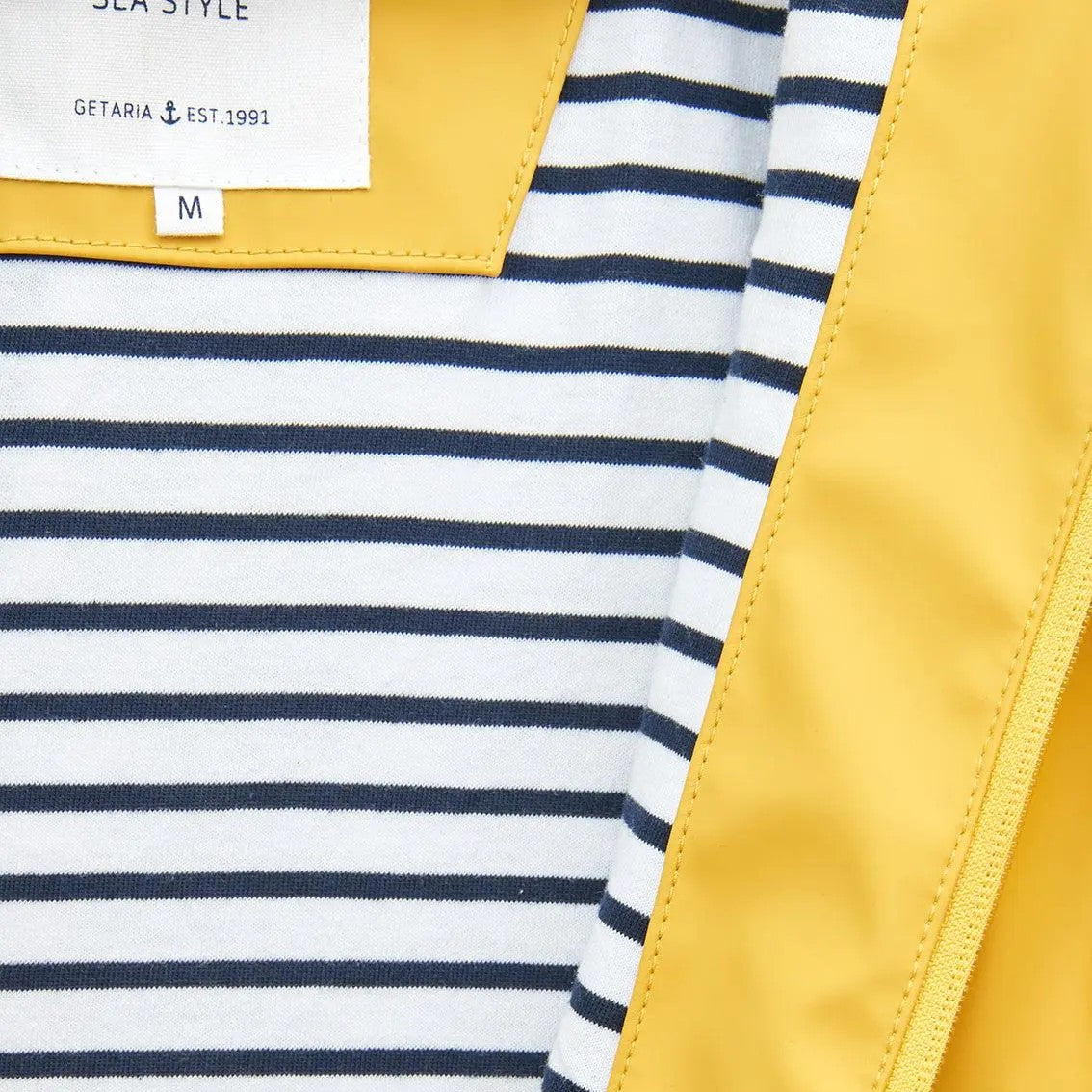 Raincoat with Striped Lining for Men