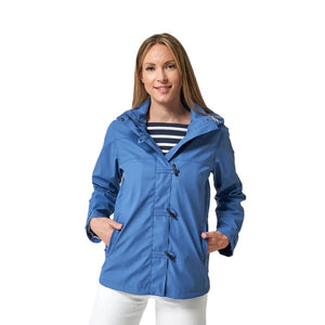 Nautical Raincoat with Striped Lining for Women - S25
