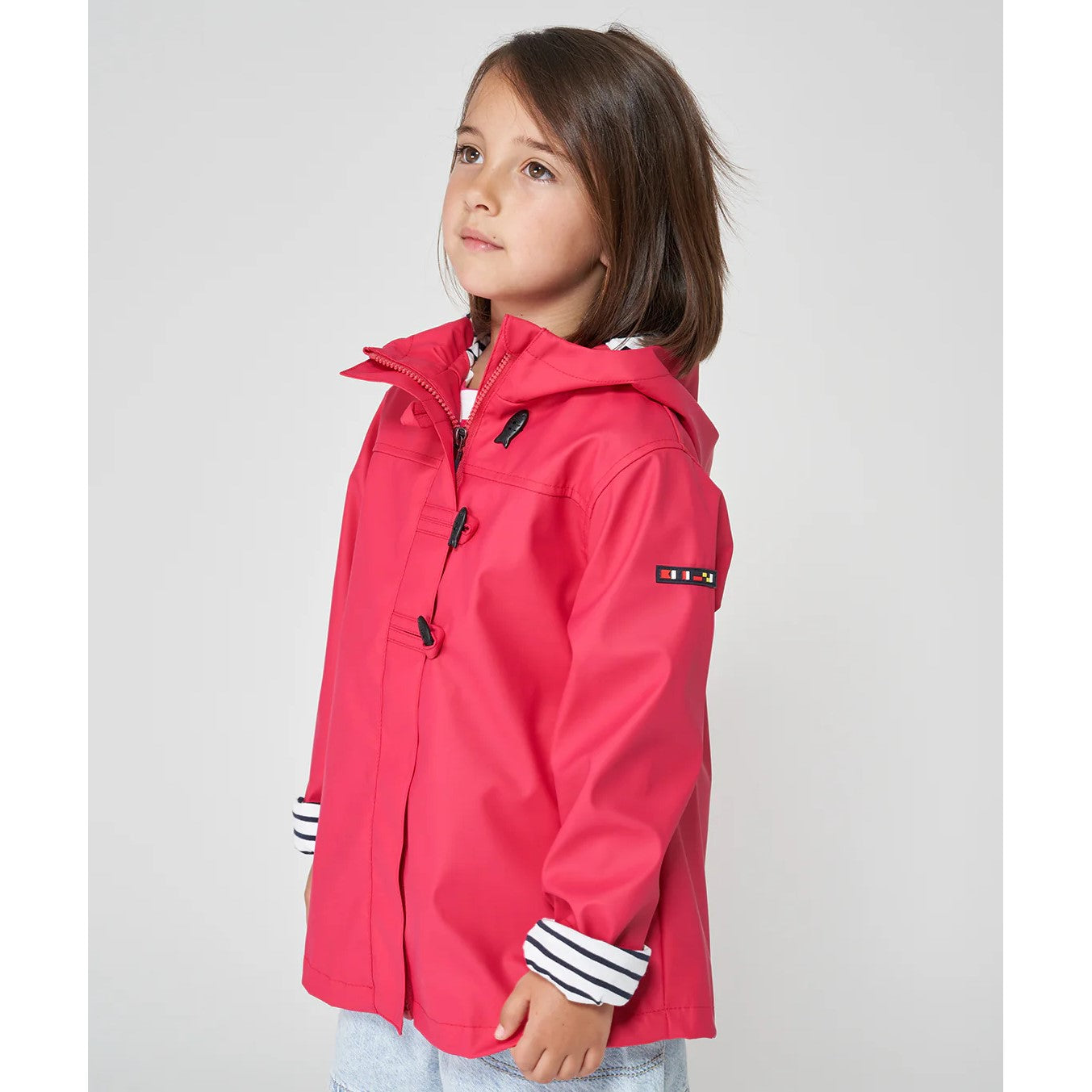 Sailor Raincoat with Striped Lining for Youth