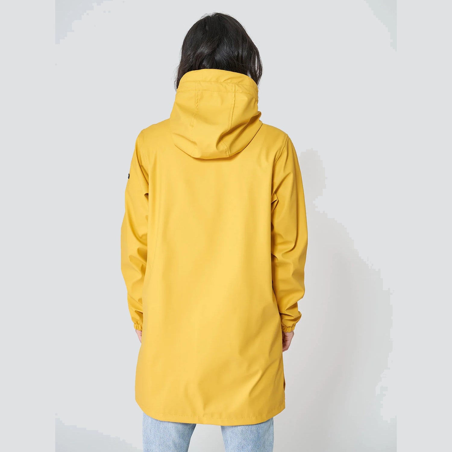 Raincoat with Striped Fleece Lining for Women