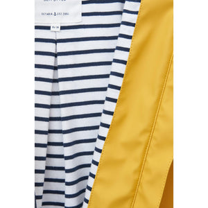 Raincoat with Striped Fleece Lining for Women