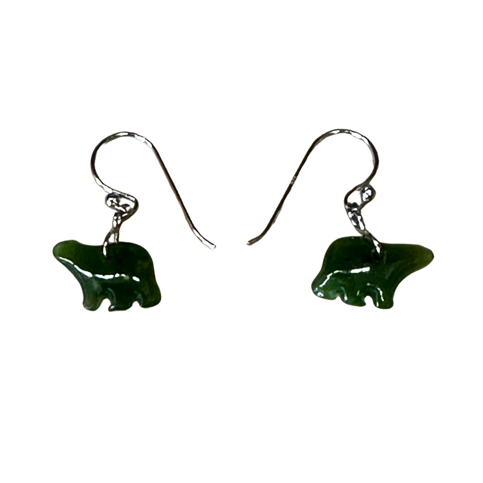 Jade Bear Earrings