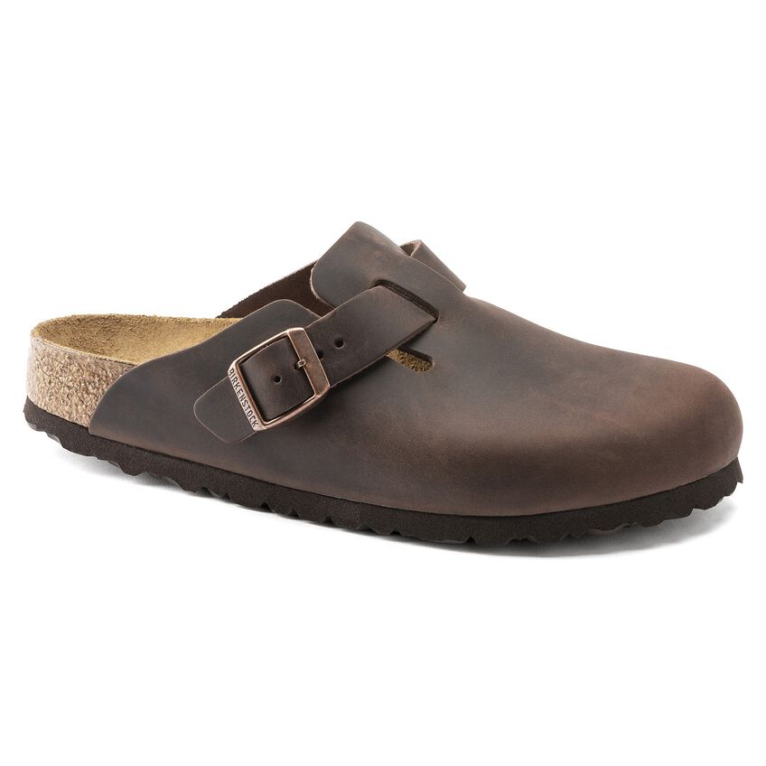 Boston Soft Footbed Clog - Oiled Leather Habana