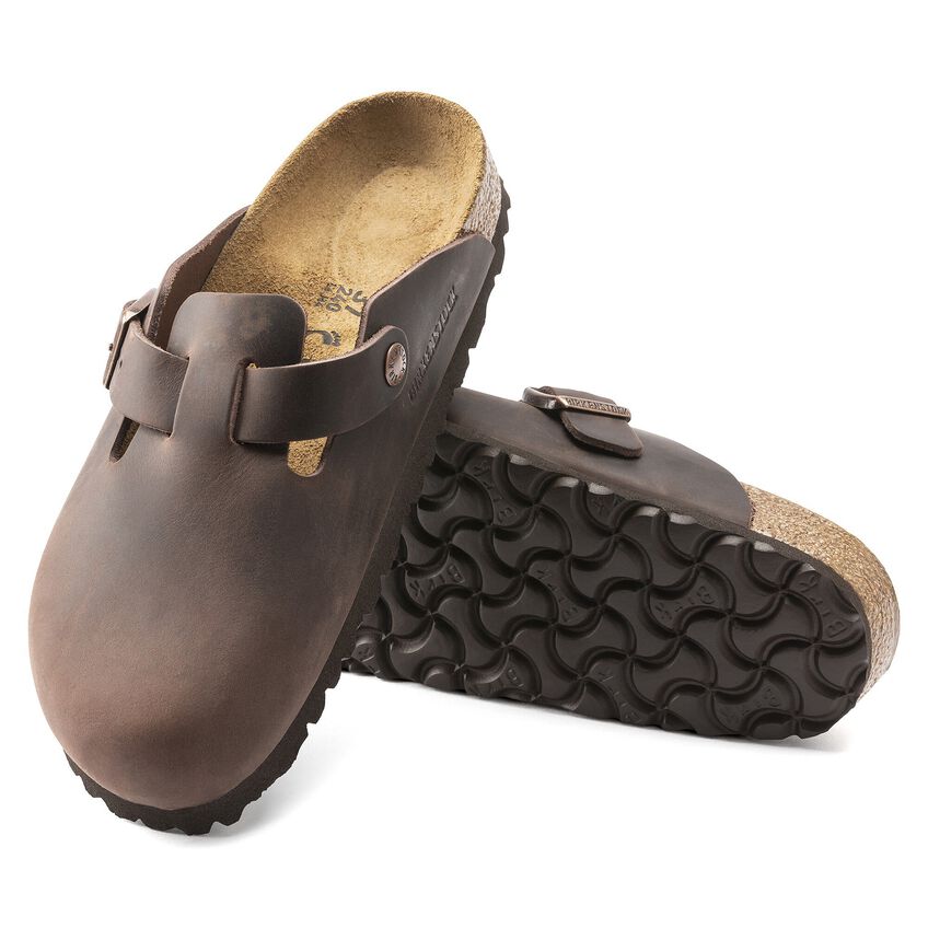 Boston Soft Footbed Clog - Oiled Leather Habana