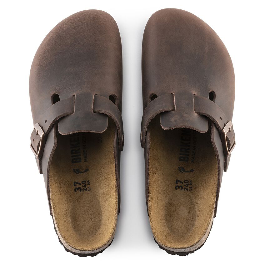 Boston Soft Footbed Clog - Oiled Leather Habana