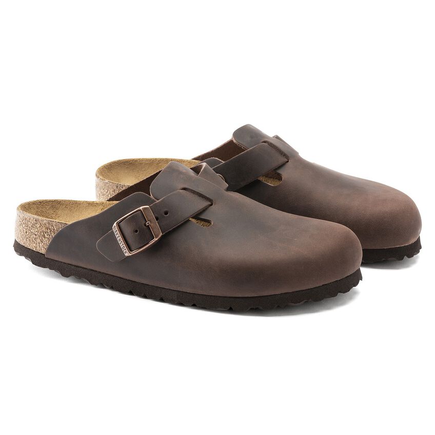 Boston Soft Footbed Clog - Oiled Leather Habana