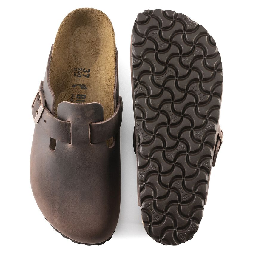 Boston Soft Footbed Clog - Oiled Leather Habana