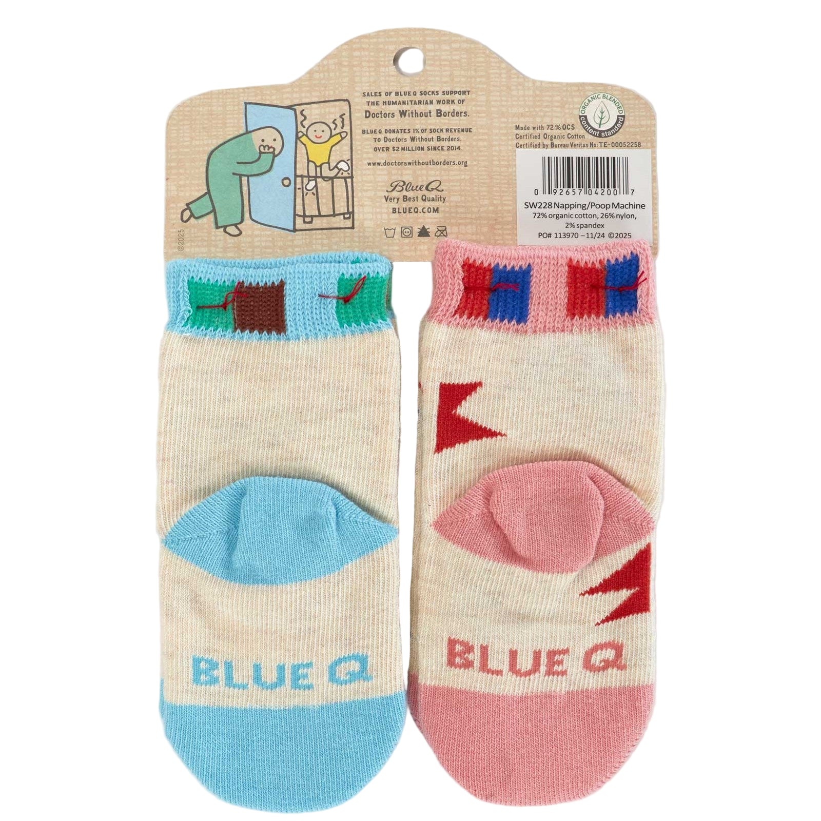 Napping Poop Machine Baby Socks