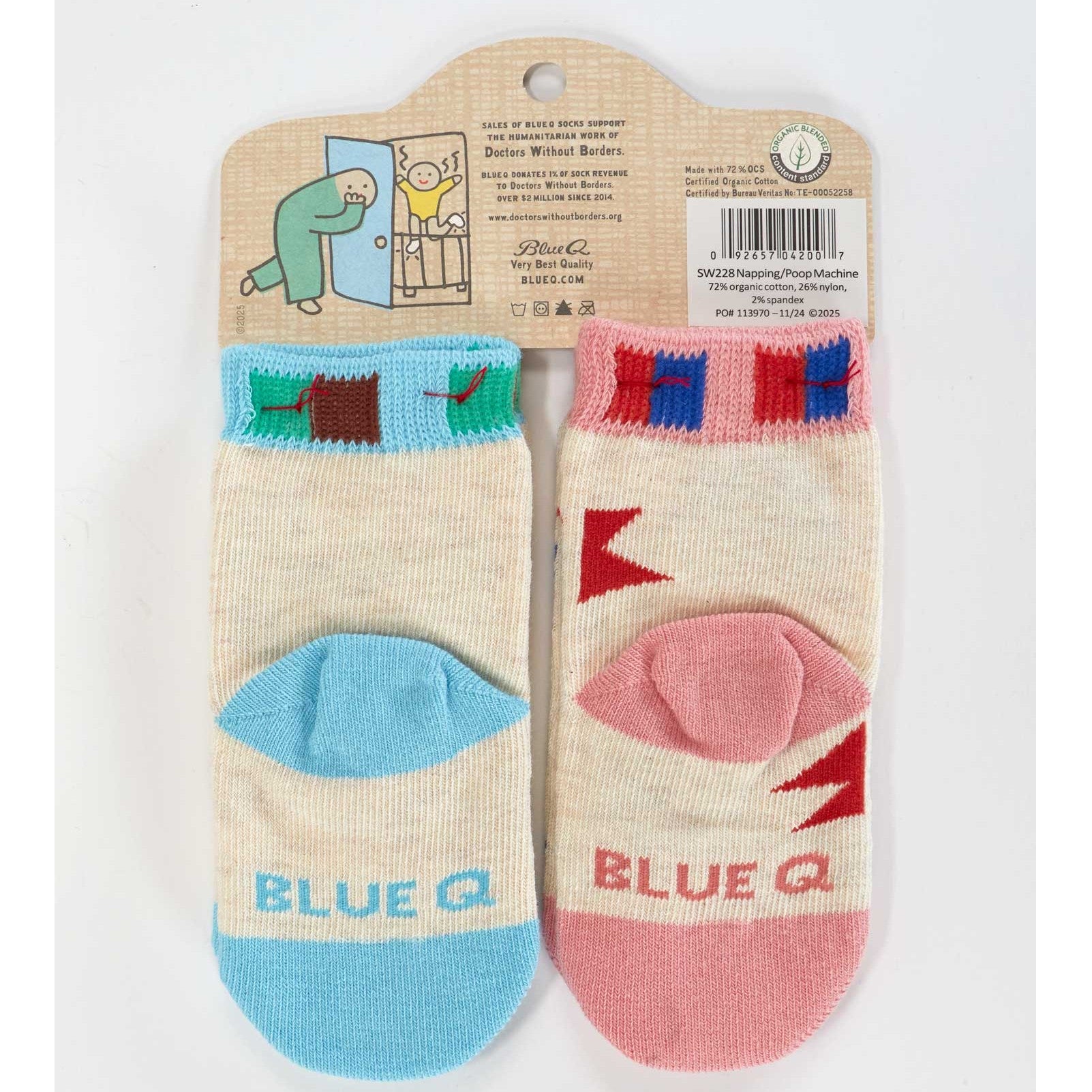 Napping Poop Machine Baby Socks