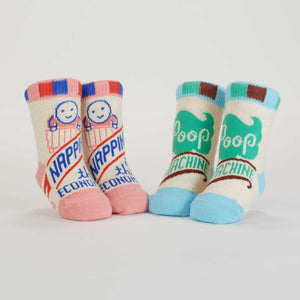 Napping Poop Machine Baby Socks