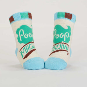 Napping Poop Machine Baby Socks