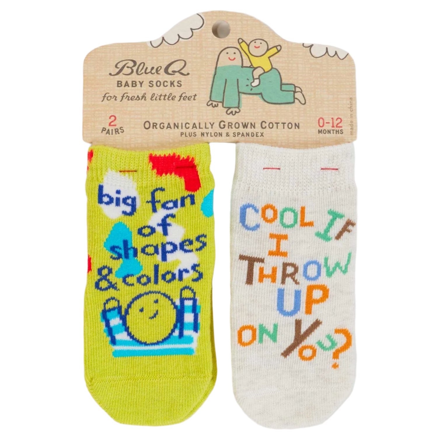Shapes Colors Throw Up Baby Socks
