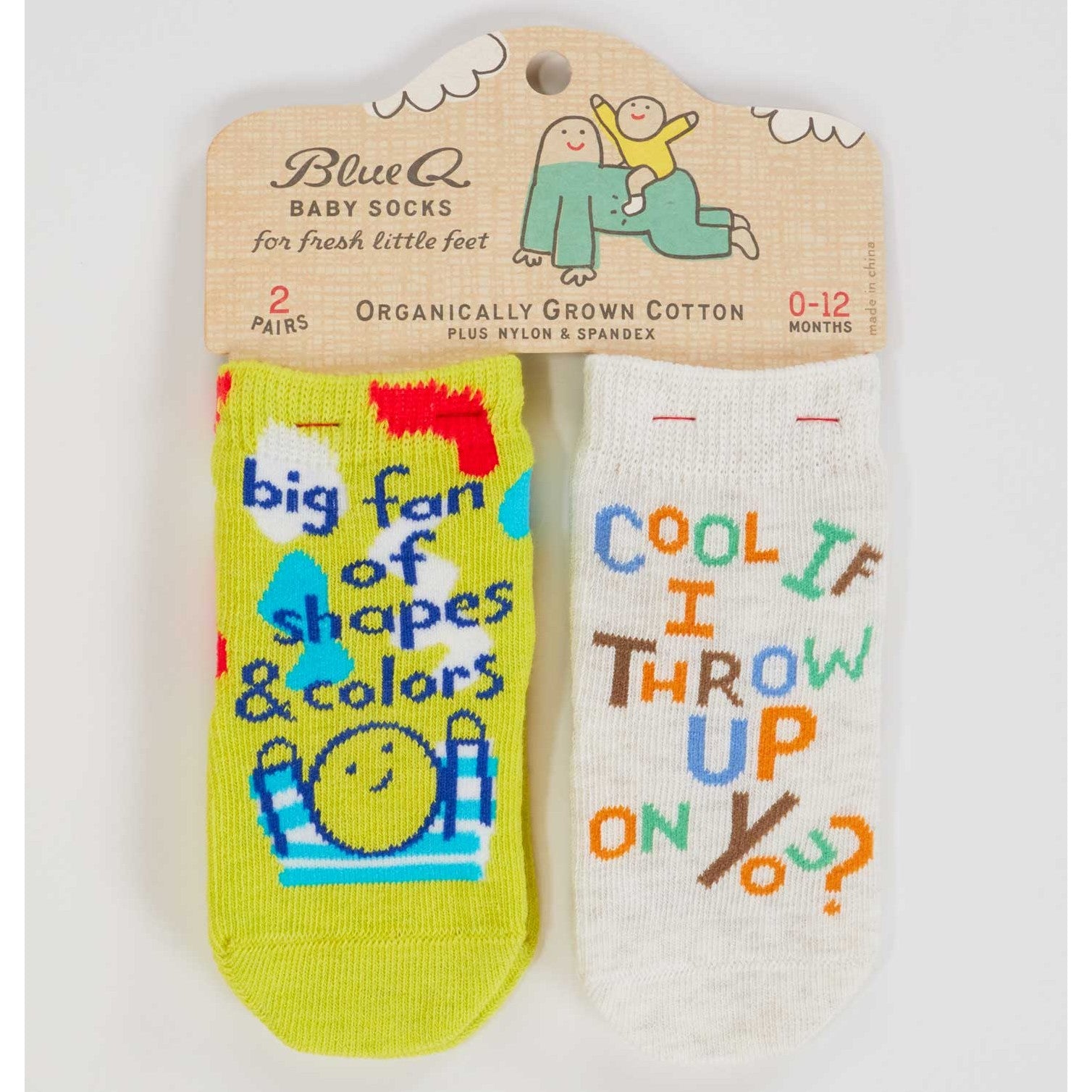 Shapes Colors Throw Up Baby Socks