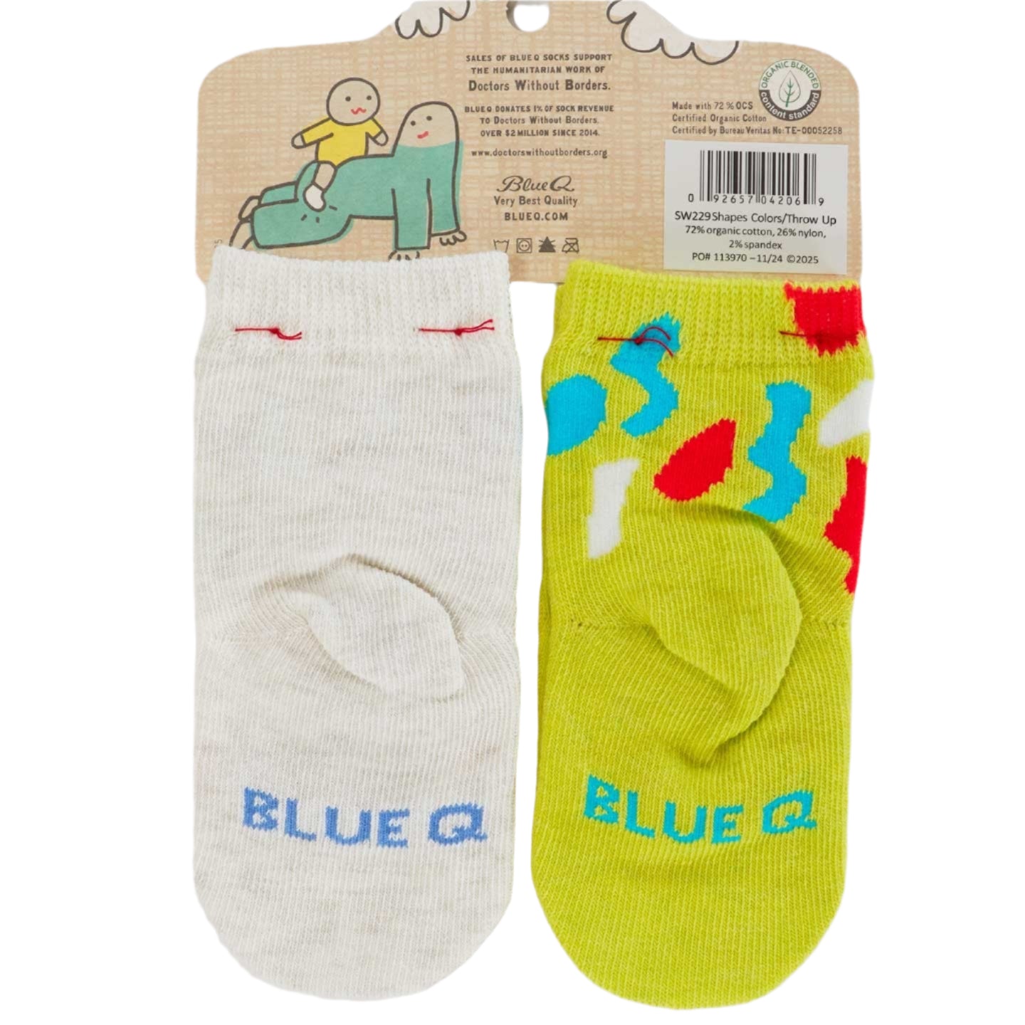 Shapes Colors Throw Up Baby Socks